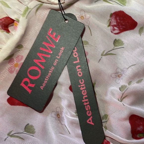 NWT ROMWE Pink Sheer Camisole.  Size 6/Medium Women - Picture 4 of 4